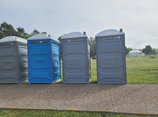 our crew regularly cleans and maintains the event restrooms during the duration of your event to ensure they're always in pristine condition